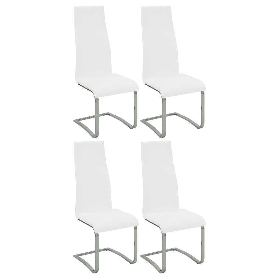 Montclair White Side Chair - furniture place usa