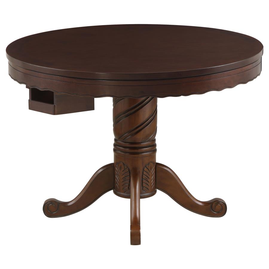 Turk Brown 5 Pc Game Table Set - furniture place usa