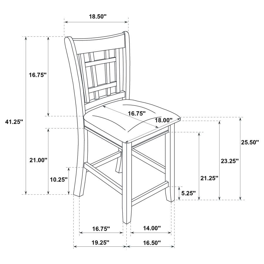 Lavon Brown Counter Stool - furniture place usa
