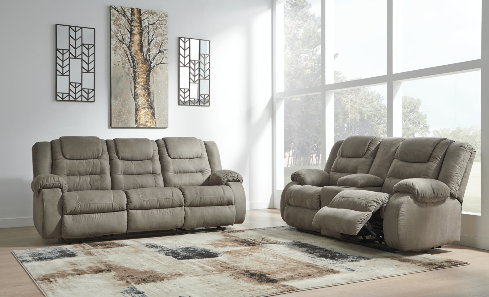 McCade Sofa and Loveseat - furniture place usa