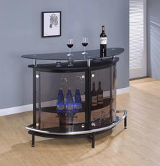 Amarillo Black Home Bar - furniture place usa