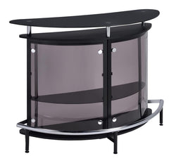 Amarillo Black Home Bar - furniture place usa