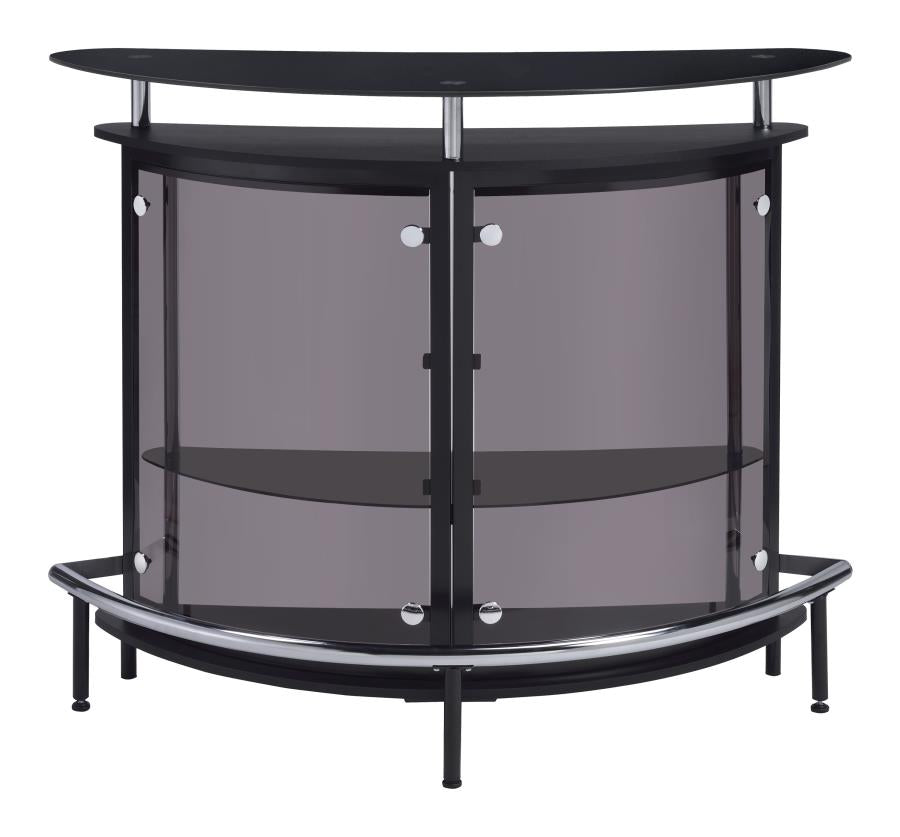 Amarillo Black Home Bar - furniture place usa