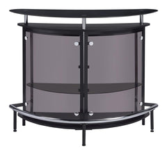 Amarillo Black Home Bar - furniture place usa