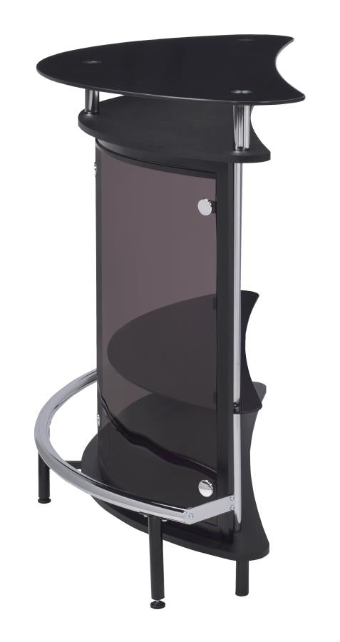 Amarillo Black Home Bar - furniture place usa