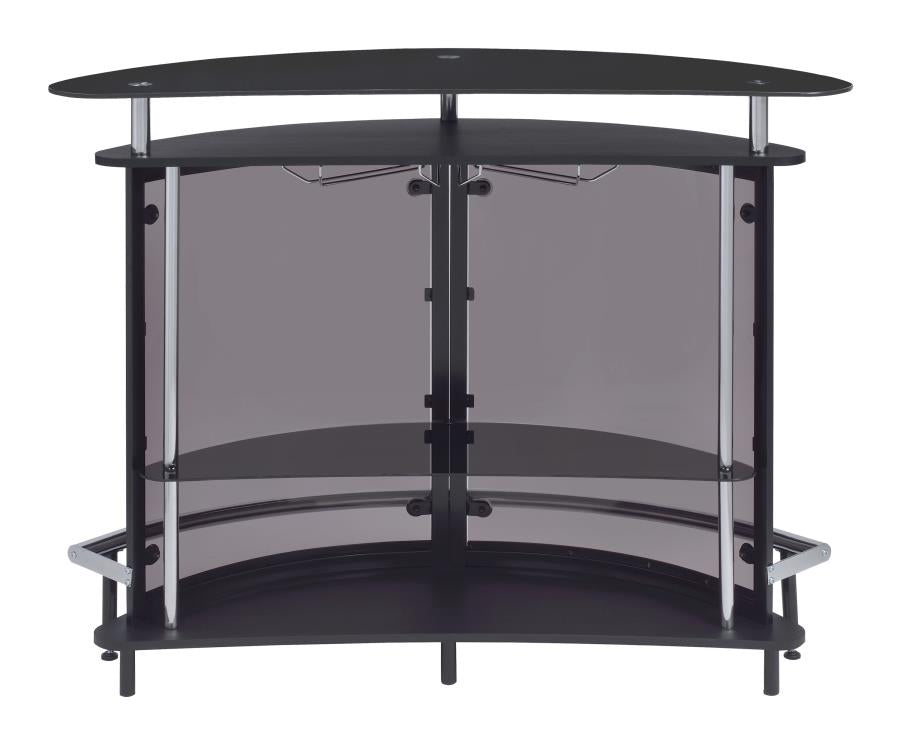 Amarillo Black Home Bar - furniture place usa