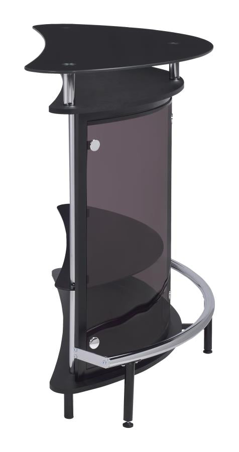 Amarillo Black Home Bar - furniture place usa