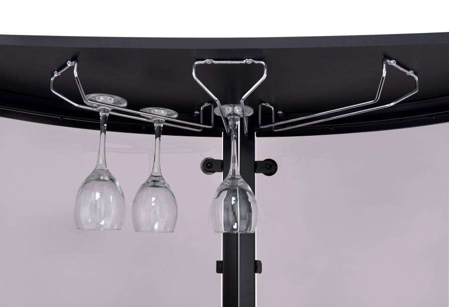Amarillo Black Home Bar - furniture place usa
