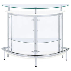 Amarillo White Home Bar - furniture place usa