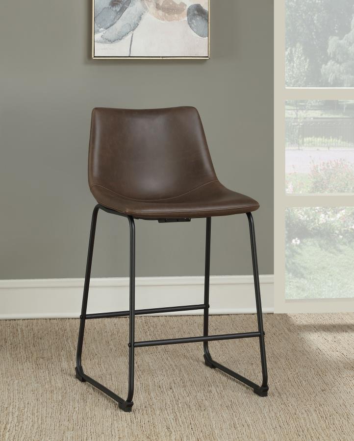 Michelle Brown Counter Stool - furniture place usa