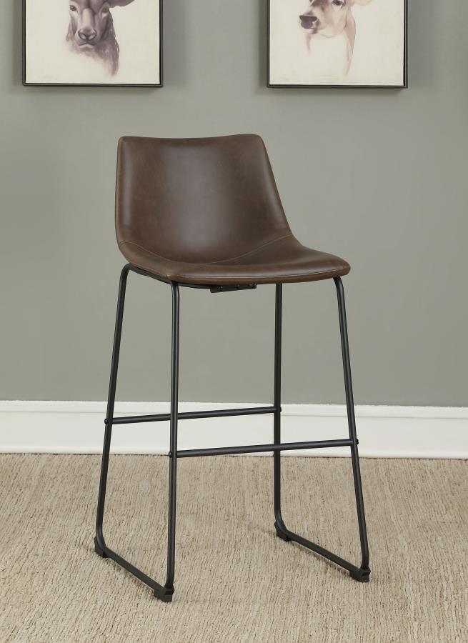Michelle Brown Bar Stool - furniture place usa