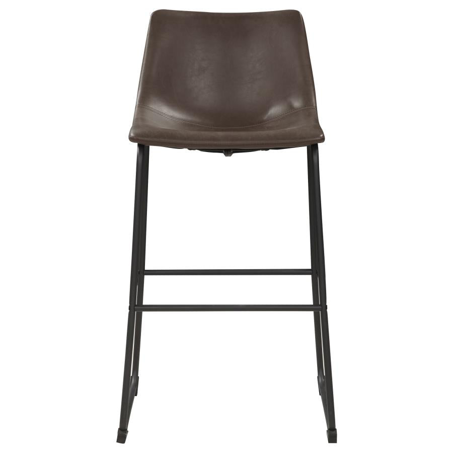 Michelle Brown Bar Stool - furniture place usa
