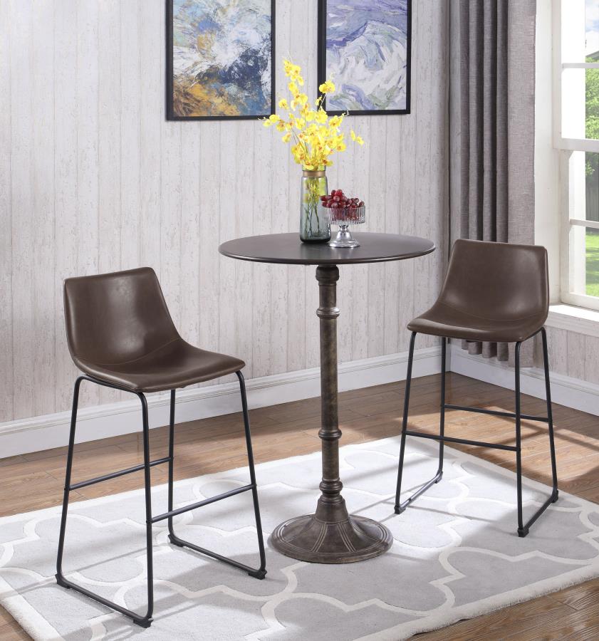 Michelle Brown Bar Stool - furniture place usa