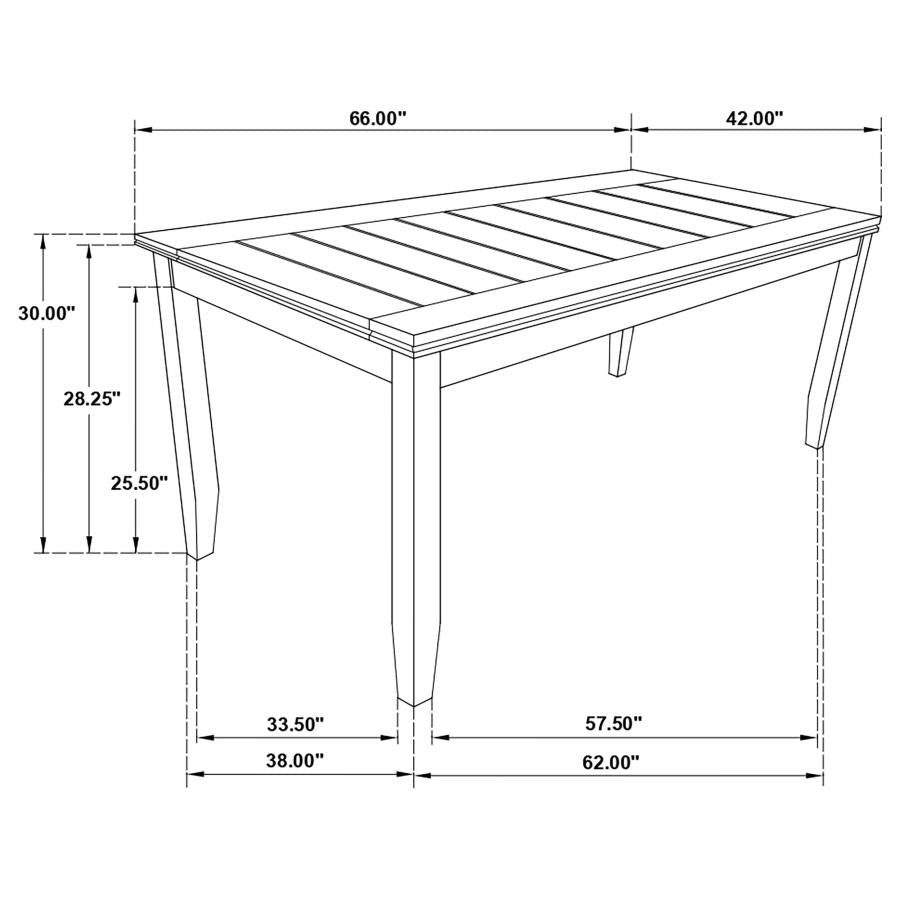 Dalila Grey Dining Table - furniture place usa