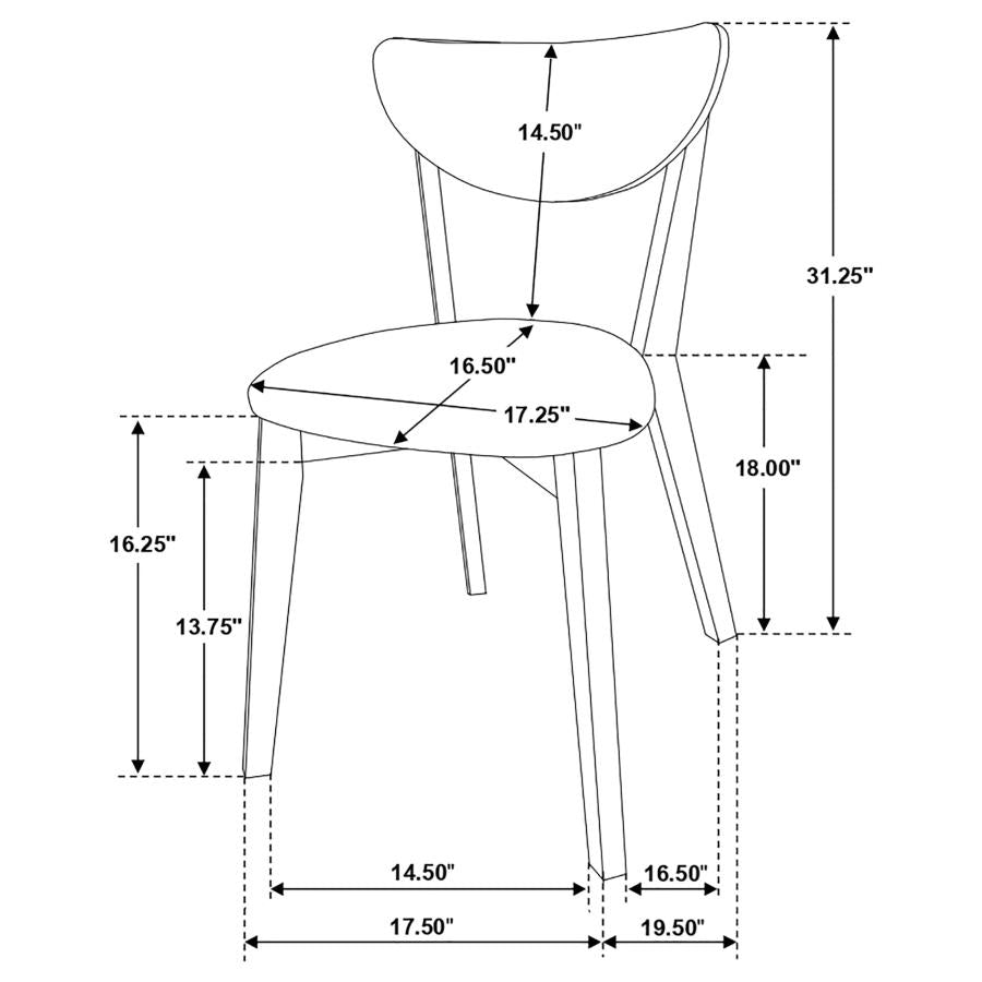 Kersey Brown Side Chair - furniture place usa