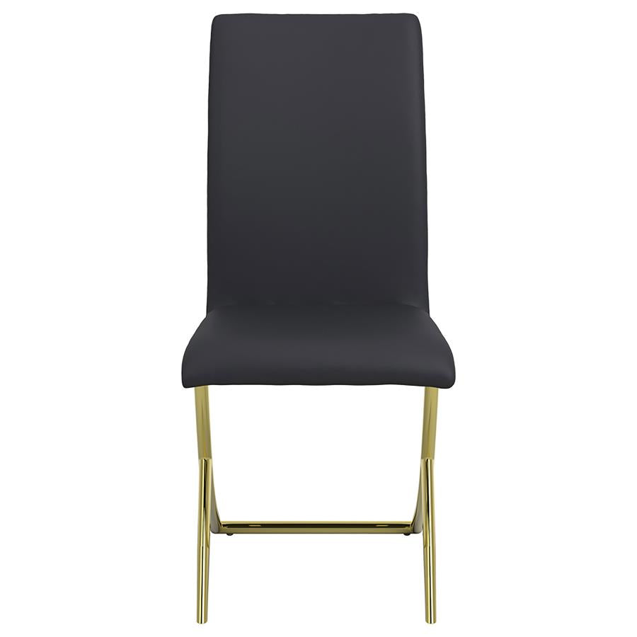 Carmelia Black Side Chair - furniture place usa