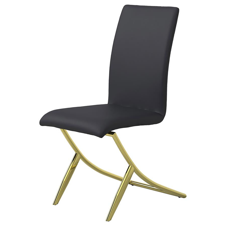 Carmelia Black Side Chair - furniture place usa