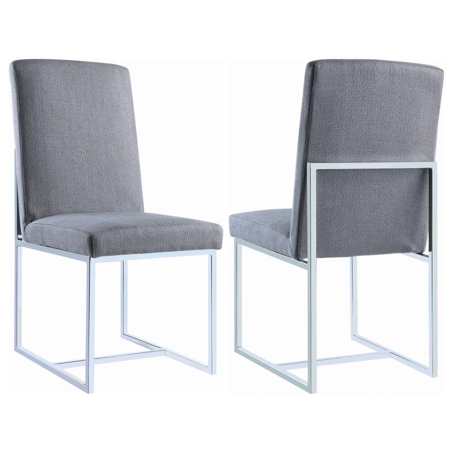 Mackinnon Grey Side Chair - furniture place usa