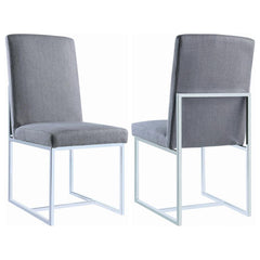 Mackinnon Grey Side Chair - furniture place usa