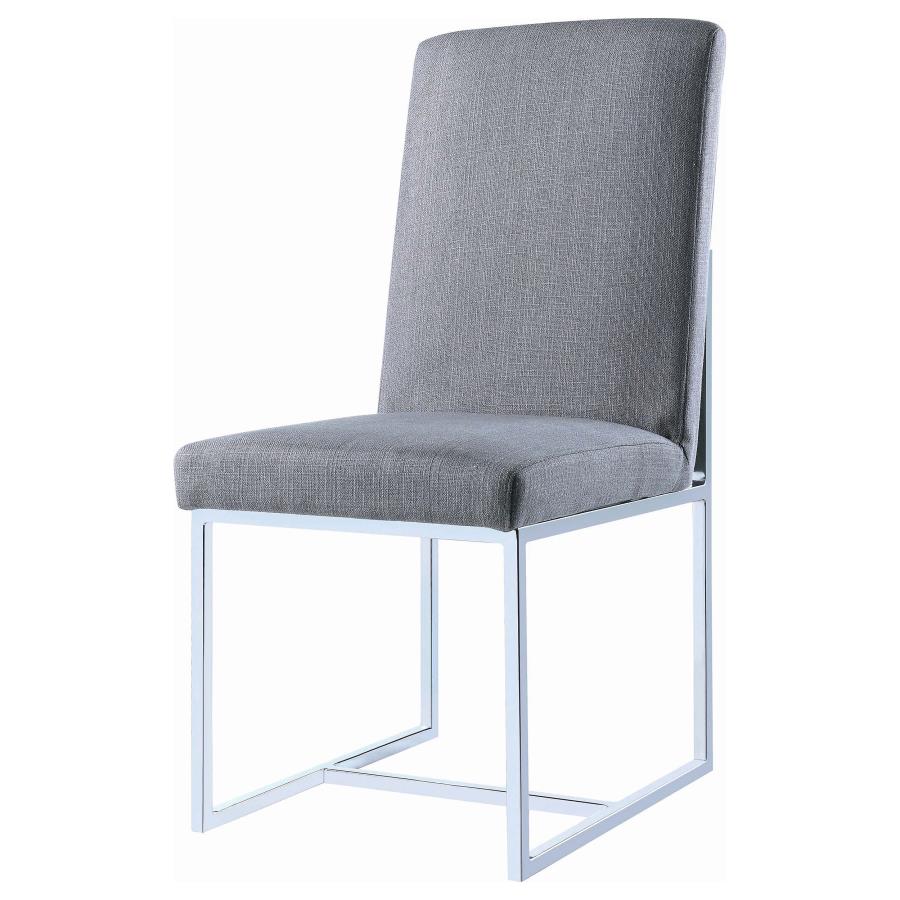 Mackinnon Grey Side Chair - furniture place usa