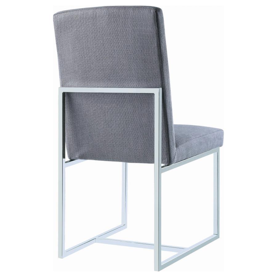 Mackinnon Grey Side Chair - furniture place usa