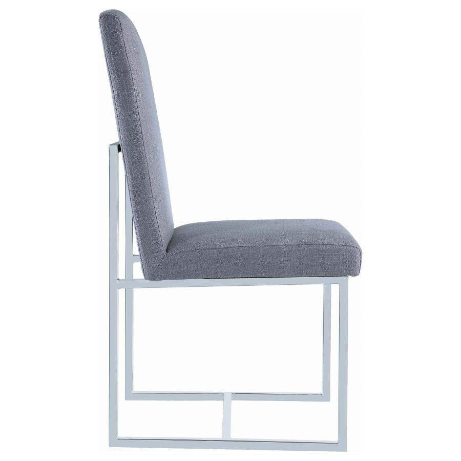 Mackinnon Grey Side Chair - furniture place usa
