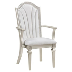 Evangeline Ivory Arm Chair - furniture place usa