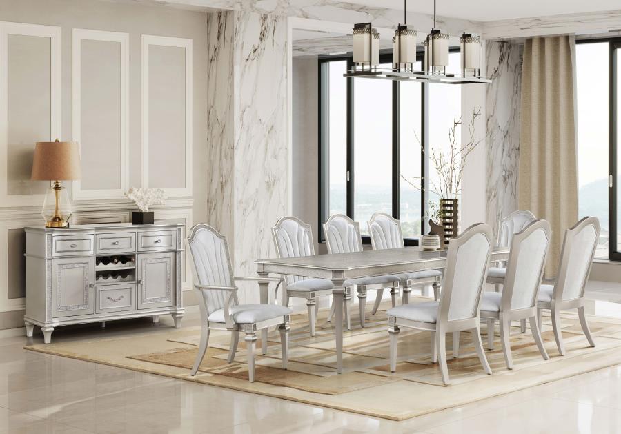 Evangeline Ivory Arm Chair - furniture place usa