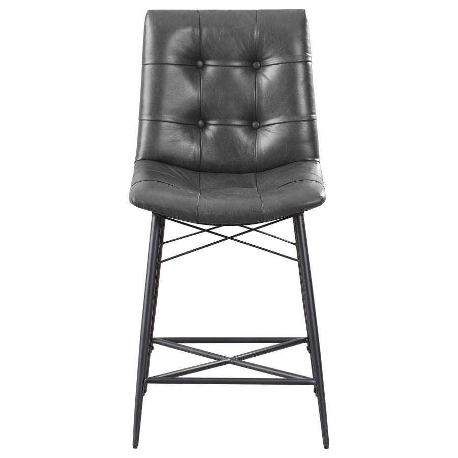 Aiken Black Counter Stool - furniture place usa