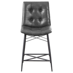 Aiken Black Counter Stool - furniture place usa