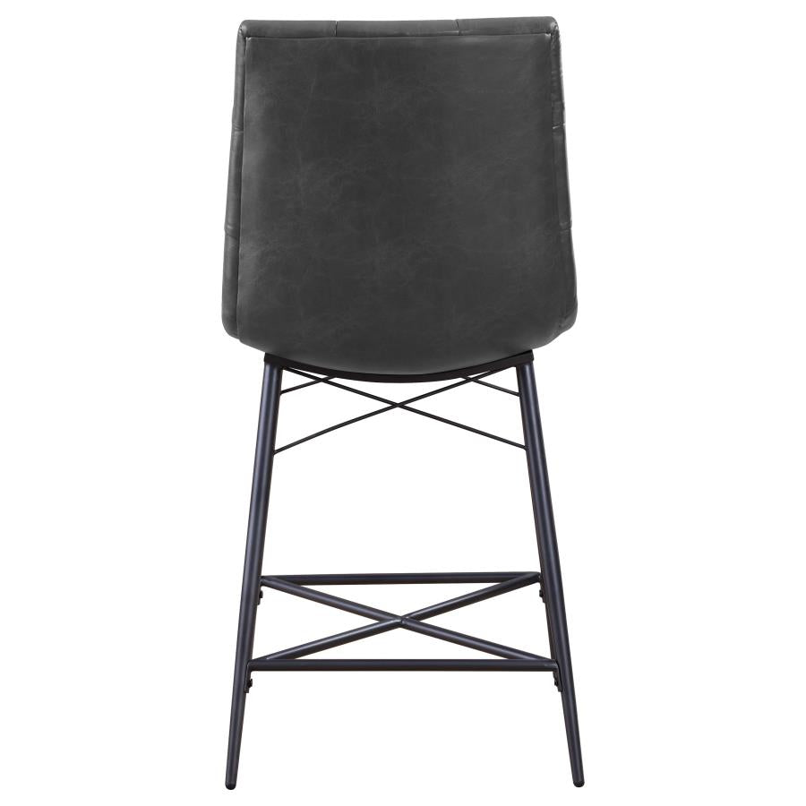 Aiken Black Counter Stool - furniture place usa