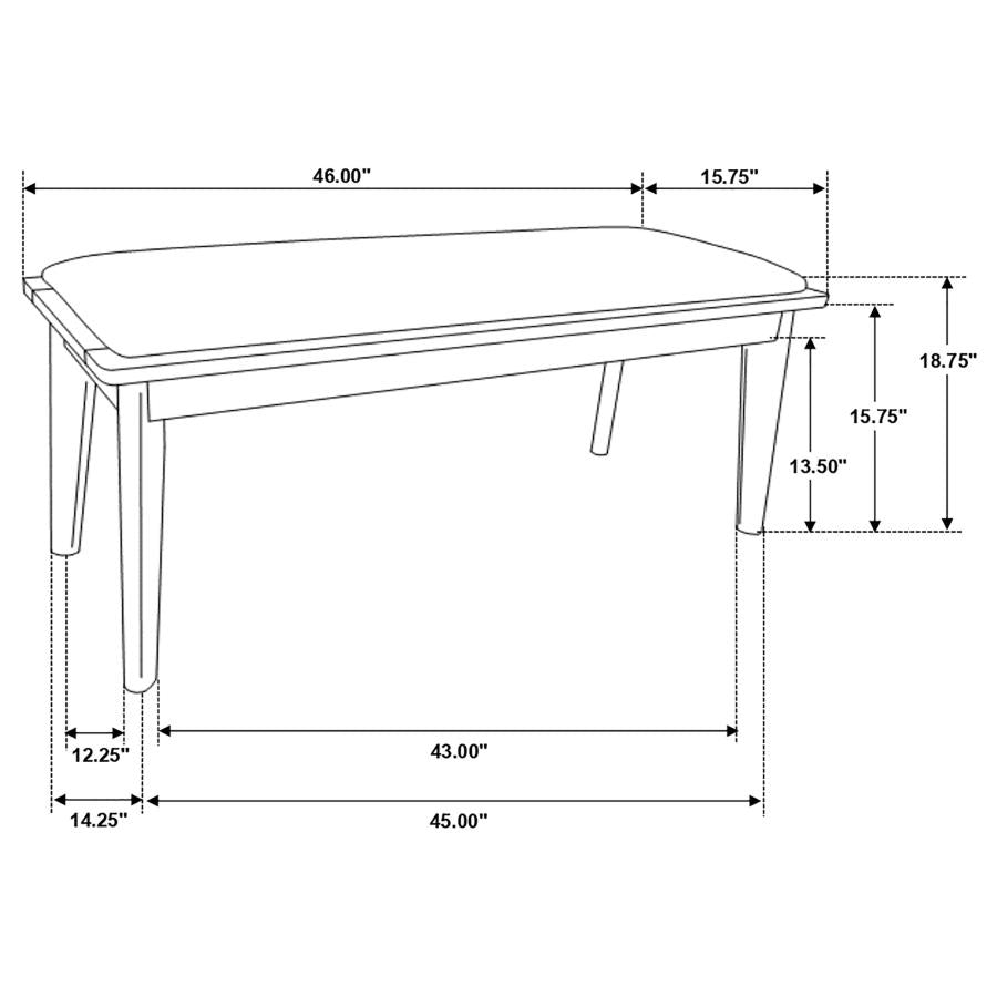 Alfredo Brown 6 Pc Dining Set - furniture place usa