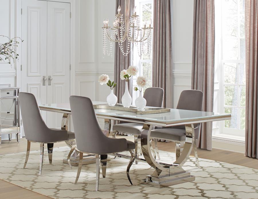 Antoine Grey 5 Pc Dining Set - furniture place usa
