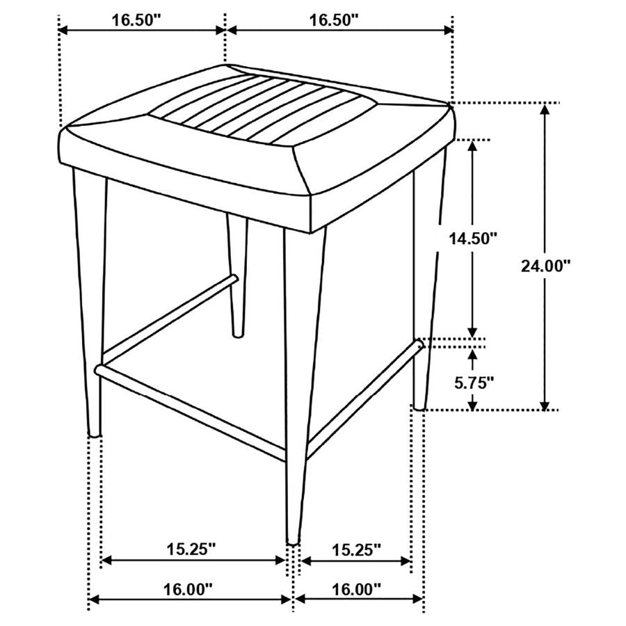 Alvaro Brown Counter Stool - furniture place usa