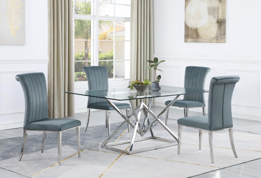 Beaufort Grey 5 Pc Dining Set - furniture place usa