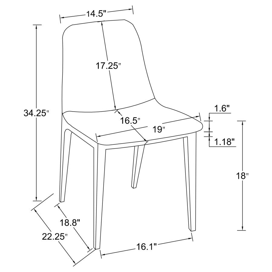 Irene Grey 5 Pc Dining Set - furniture place usa