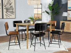 Partridge Brown 7 Pc Counter Height Dining Set - furniture place usa