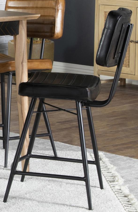 Partridge Black Counter Stool - furniture place usa