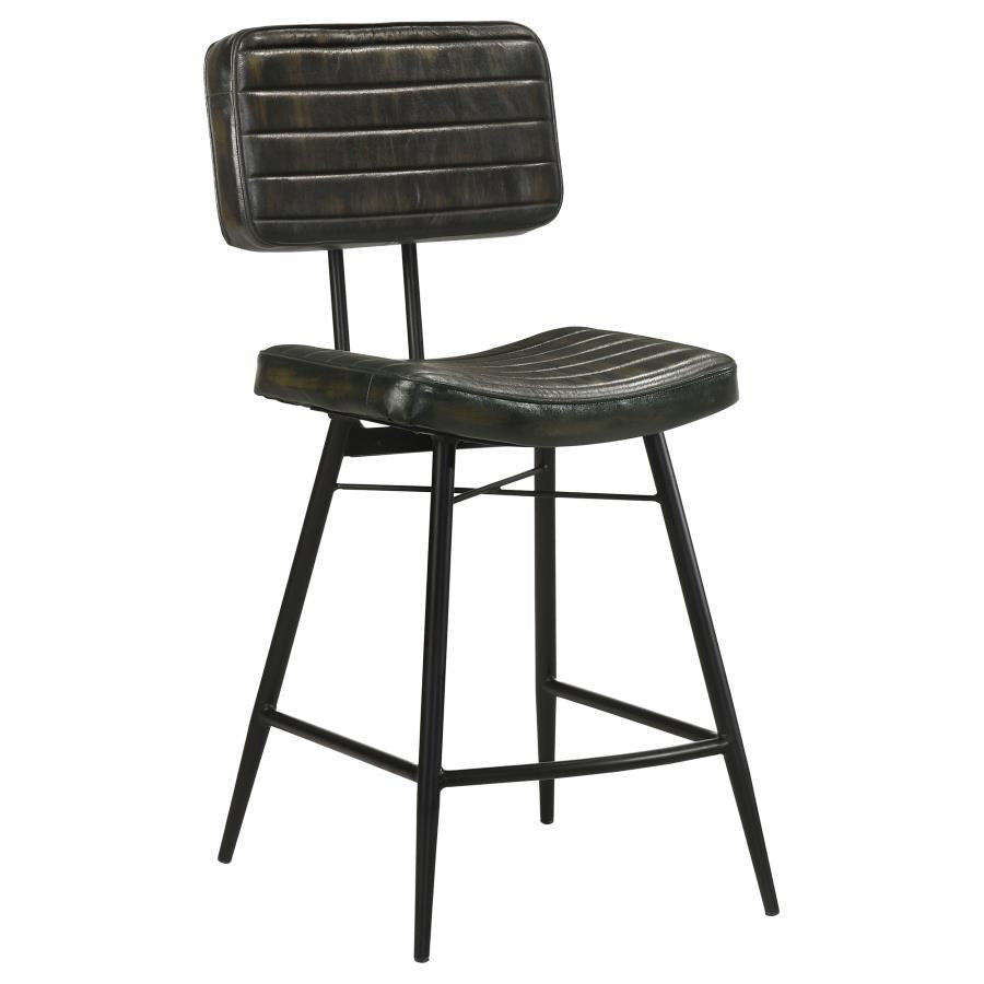 Partridge Black Counter Stool - furniture place usa