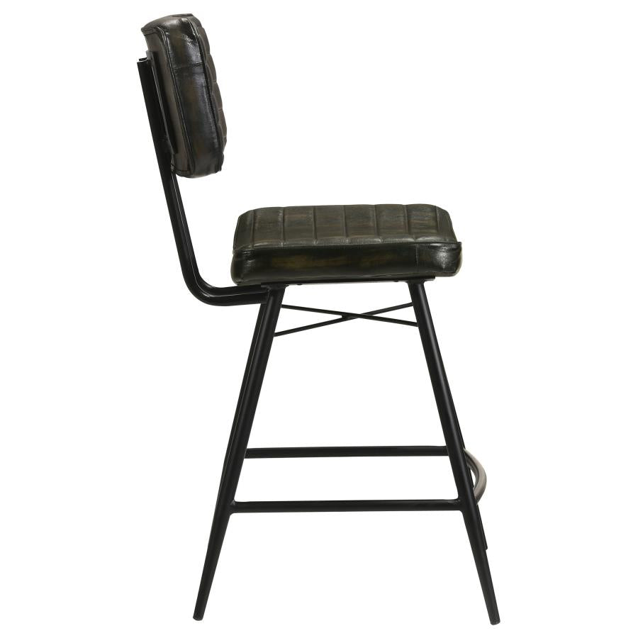Partridge Black Counter Stool - furniture place usa