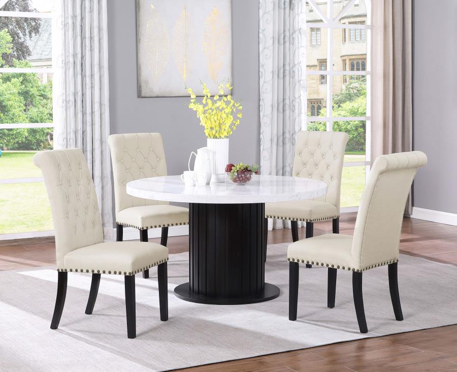 Sherry Beige 5 Pc Dining Set - furniture place usa
