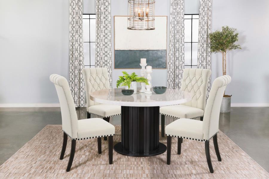 Sherry Beige 5 Pc Dining Set - furniture place usa