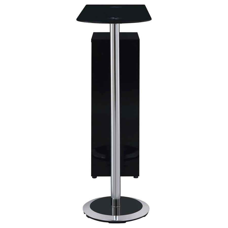 Koufax Black Bar Table - furniture place usa