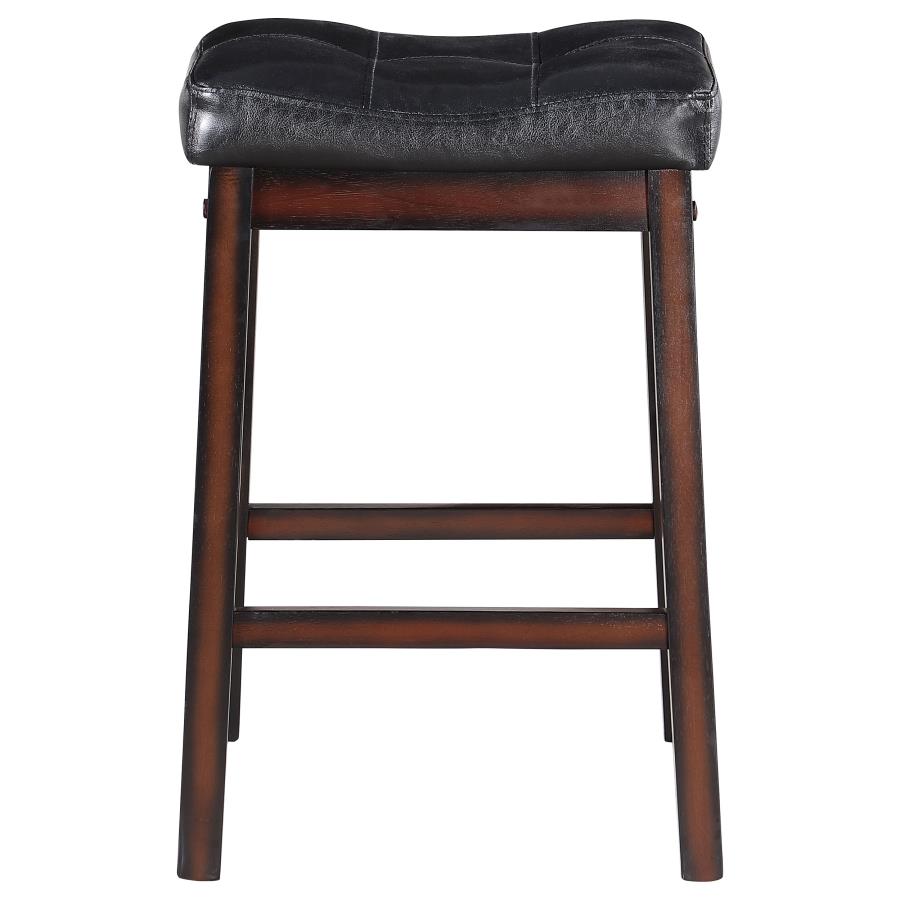 Donald Black Counter Stool - furniture place usa