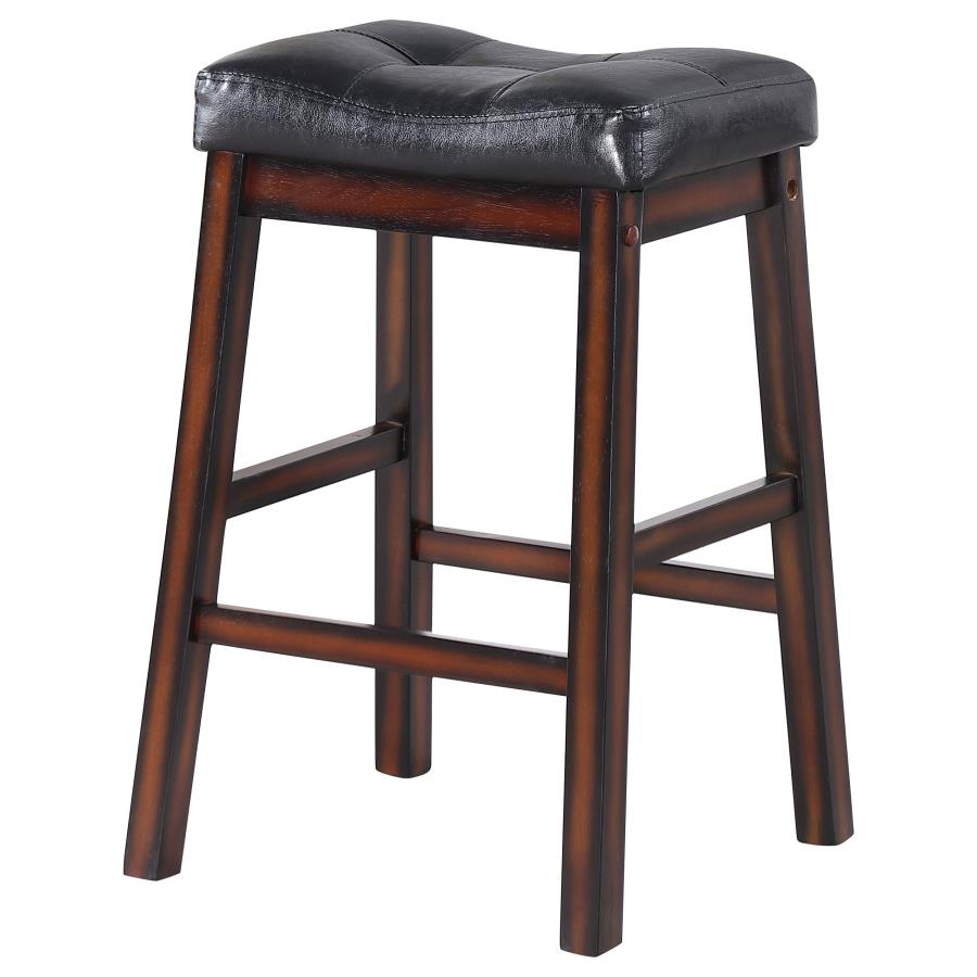 Donald Black Counter Stool - furniture place usa