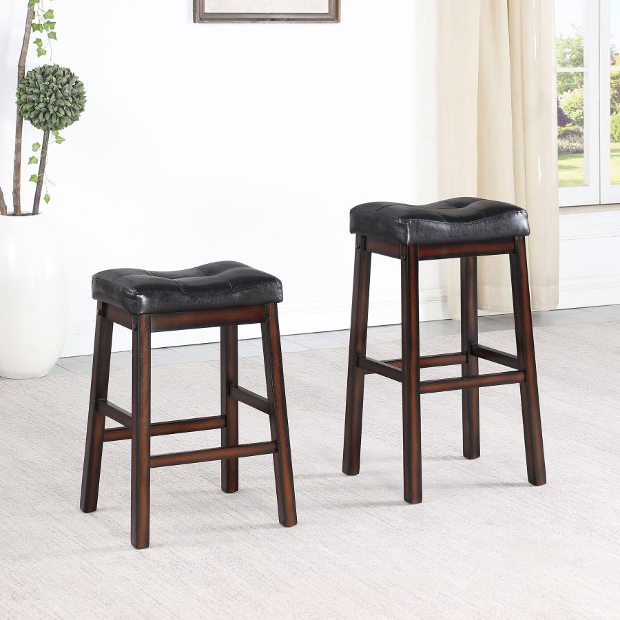 Donald Black Counter Stool - furniture place usa