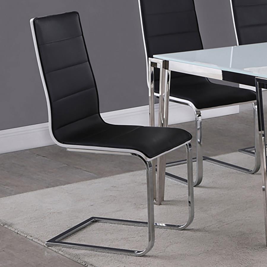 Broderick Black Side Chair - furniture place usa