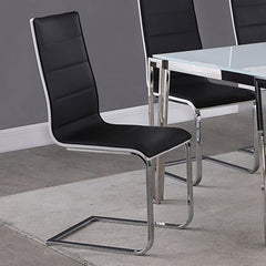 Broderick Black Side Chair - furniture place usa