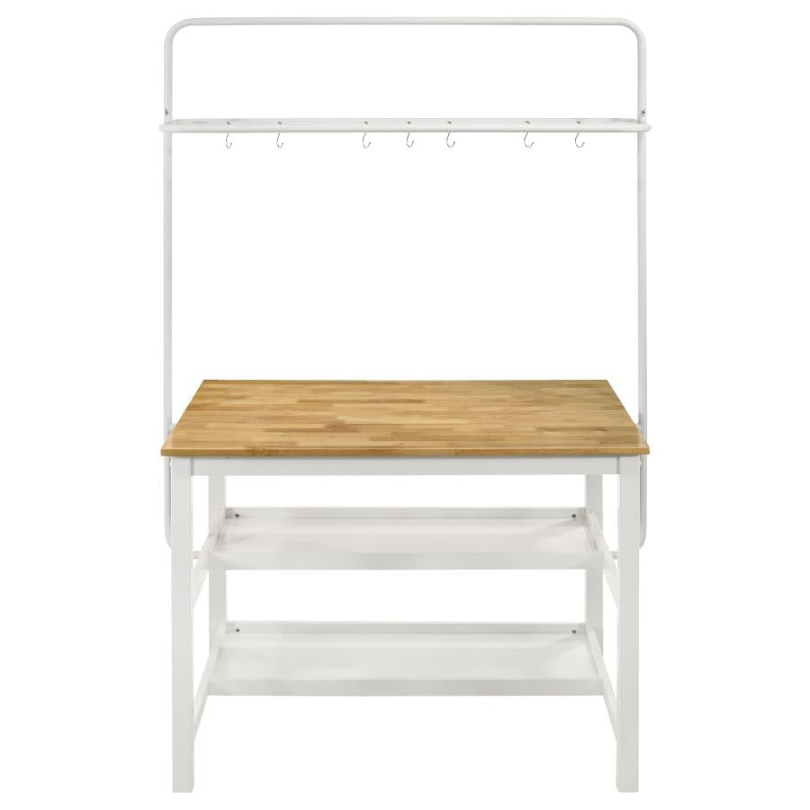 Hollis Brown Kitchen Island Table - furniture place usa