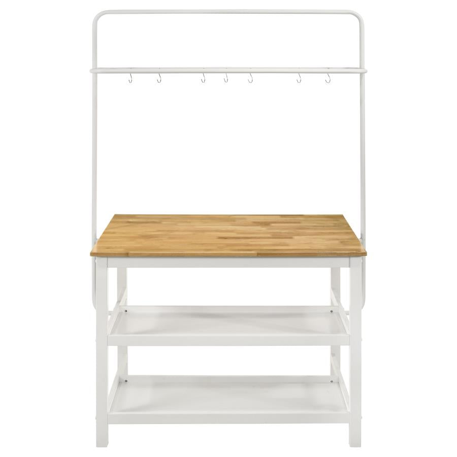 Hollis Brown Kitchen Island Table - furniture place usa